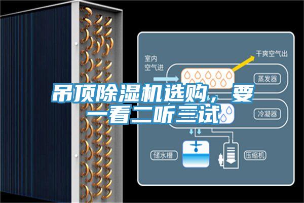 吊頂除濕機選購，要一看二聽三試