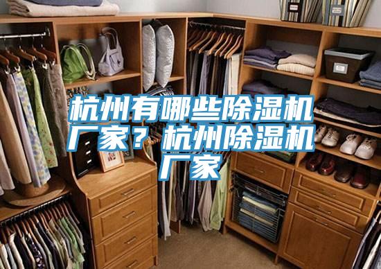 杭州有哪些除濕機廠家?杭州除濕機廠家