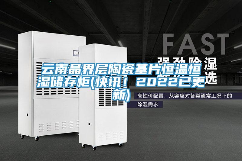 云南晶界層陶瓷基片恒溫恒濕儲存柜(快訊!2022已更新)