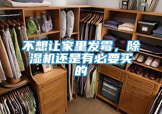 不想讓家里發霉,除濕機還是有必要買的