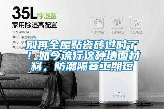 別再全屋貼瓷磚過時了!如今流行這種墻面材料,防潮隔音工期短
