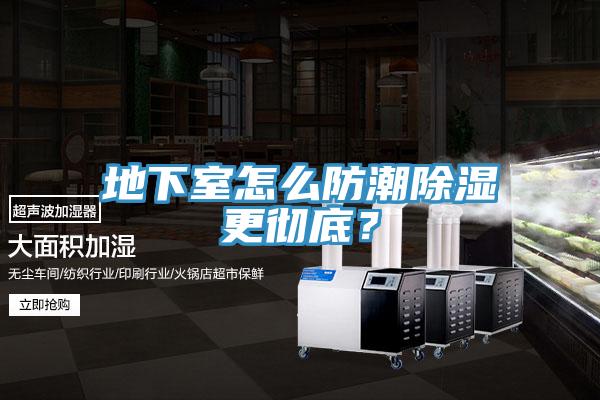 地下室怎么防潮除濕更徹底?