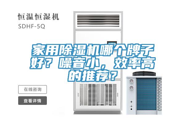 家用除濕機(jī)哪個(gè)牌子好？噪音小，效率高的推薦？