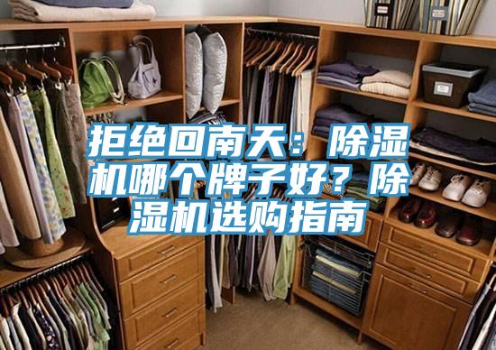 拒絕回南天：除濕機(jī)哪個(gè)牌子好？除濕機(jī)選購指南