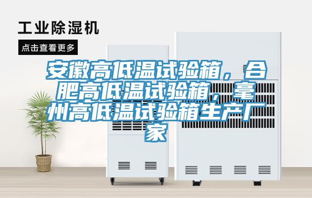 安徽高低溫試驗箱，合肥高低溫試驗箱，毫州高低溫試驗箱生產廠家