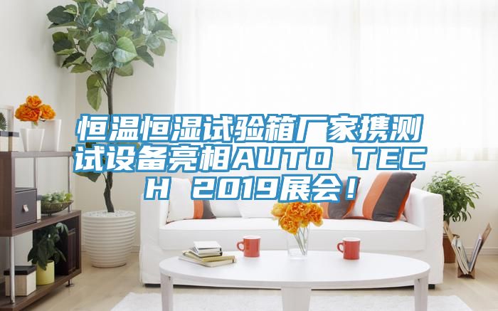 恒溫恒濕試驗(yàn)箱廠家攜測(cè)試設(shè)備亮相AUTO TECH 2019展會(huì)!