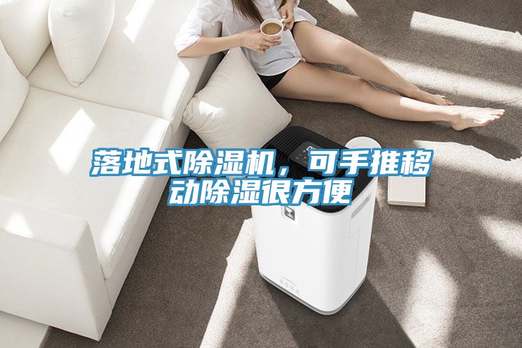 落地式除濕機，可手推移動除濕很方便