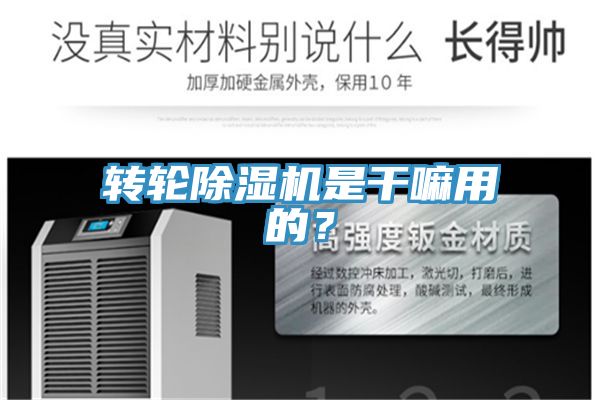 轉輪除濕機是干嘛用的?